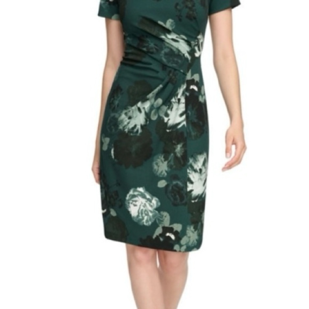 Floral Green Dress
